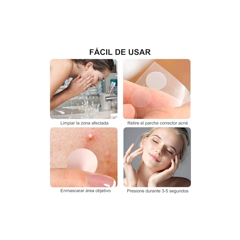 Pimple Patches 720 Parches, Parches para Acne Hidrocoloides, 2 Tamaos