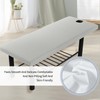 Massage Table Cover with 5 Pcs Disposable Face Cradle Covers,27.56x74.8"