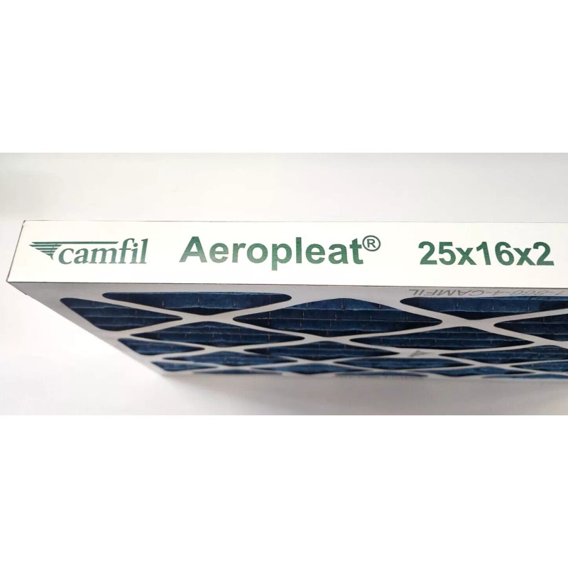 CAMFIL AEROPLEAT III MERV-8 CRU149RE 25"X 16"X 2" AIR FILTER