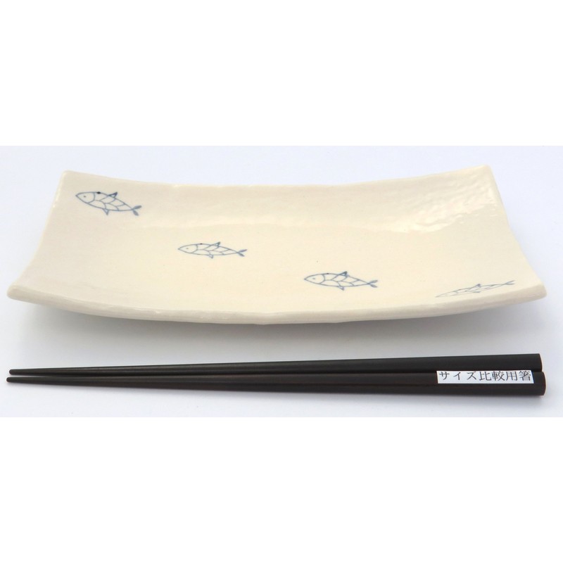 Potamoto SOUSEN Seto Ware Fish Rectangular Plate (Medium) Alignment