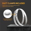 HealSmart 4" 16 Ft Aluminum Ducting Flexible, Heavy-Duty Four-Layer Protection