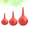 HEALLILY 3 Pieces Rubber Crimp Ear Syringe Ball Laboratory Tool