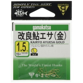 Gamakatsu improved ayu bait hook gold No. 1.5 fishing hook