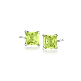 Ross-Simons 2.20 ct. t.w. Peridot Stud Earrings in Sterling Silver