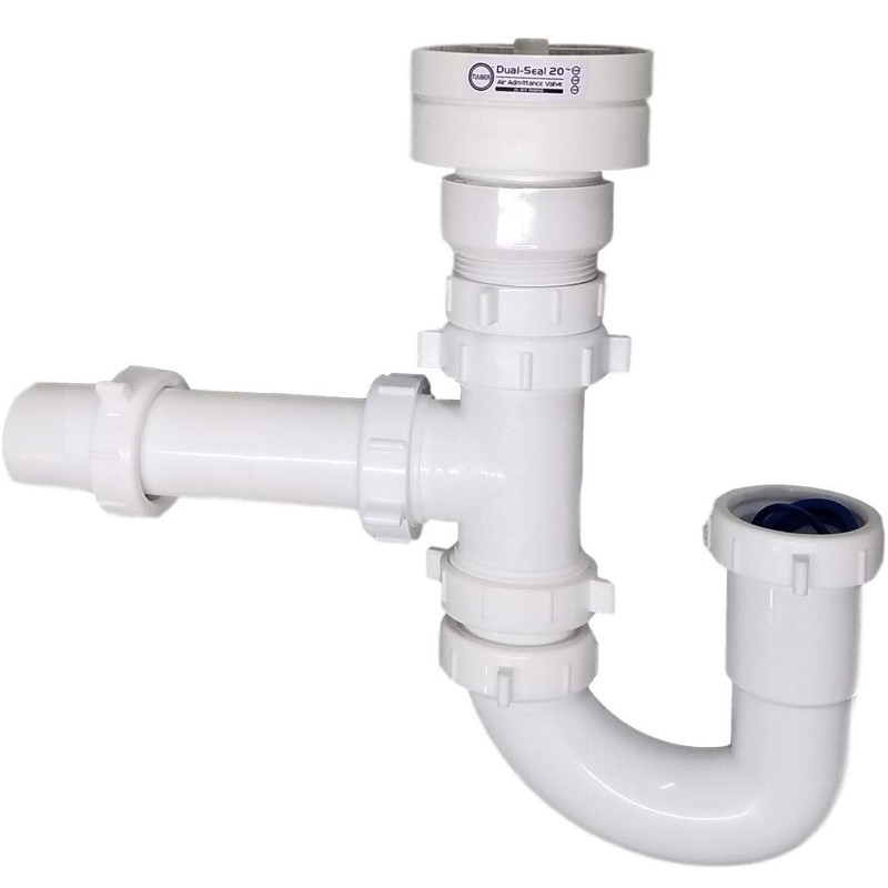 Tuuber Air Admittance Valve Trap Assembly Kit with 1-1/2 inch