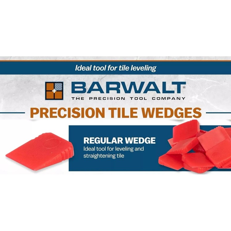 Barwalt Red REGULAR WEDGE 450 pieces Jar * Tile Wedges