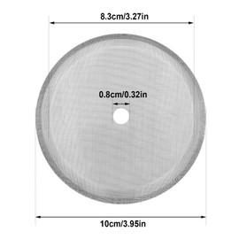 French Press Replacement Cafetiere Filter Mesh Screen Coffee French Press Filters 4 Inch Stainless Steel Reusable Mesh Filter for 8 Cup/ 34 OZ/ 1000 ml Coffee Tea Makers (6 Packs)
