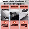 Front Bumper Lip Splitter Compatible with 2026 2025 2024 2023