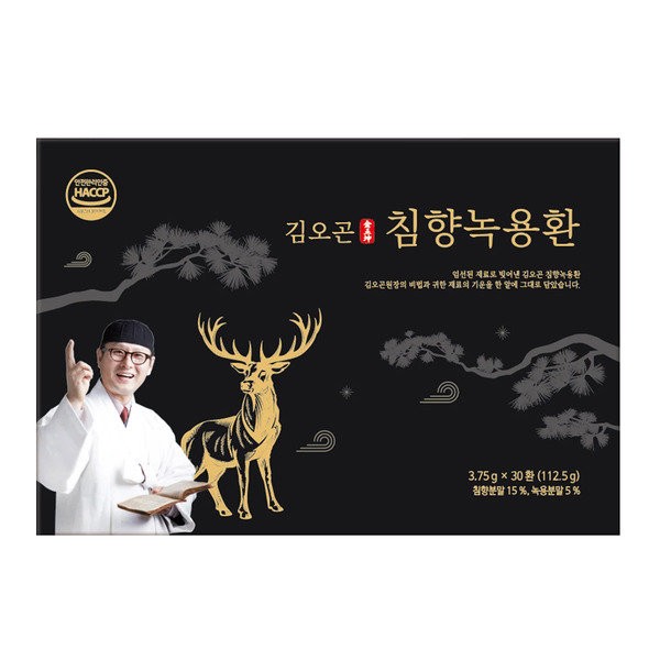 Kim O-gon Agarwood Deer Antler Pills 3.75gx 30 pills / 김오곤 침향녹용환 3.75g x 30환