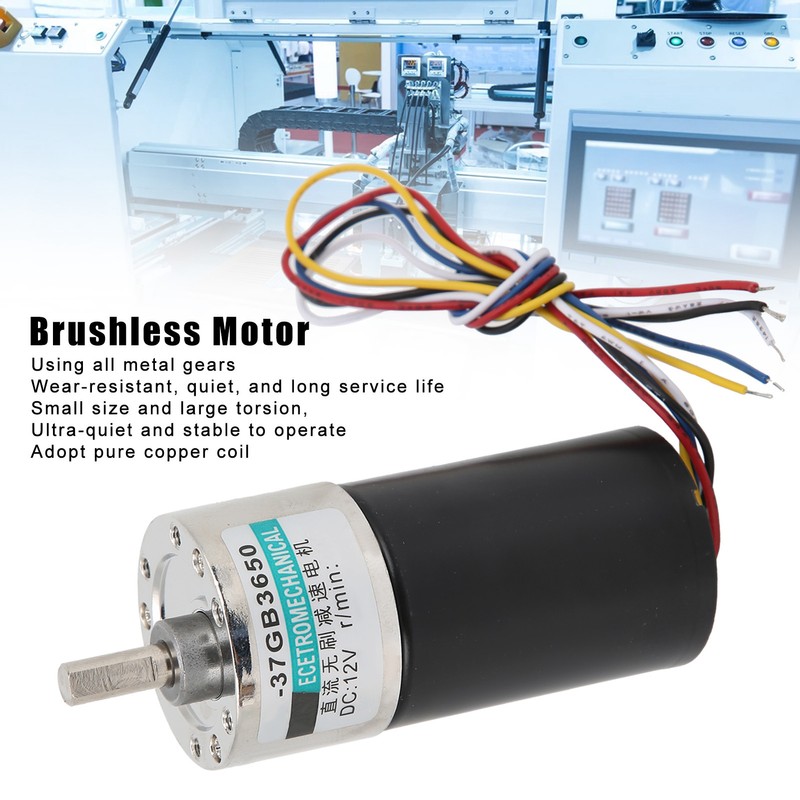 Brushless Micro Motor Speed Reduction DC12V for HighAccuracy Measuring Instrument(200rpm/min