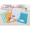 Sekisei CLK-2404-90 Stick-Look Wide Folder, A4 Wide, Clear, 10 x