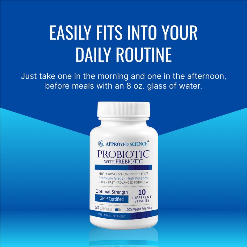 Approved Science Probiotic with Prebiotic - 10 Strains - 25