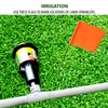 Fluorescent Orange Marking Flags 1000 Pack - 4x5x15 Inch Bulk