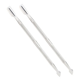 Inge Cuticle Pusher Tool | Cuticle Pusher | Professional Stainless Steel | Double-Sided Nail Tools Gel Removal | Twin Pack