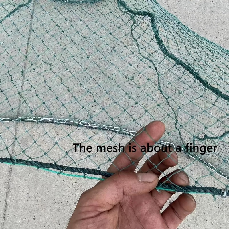 Red de pesca y trampa plegable de nailon 8x3m con