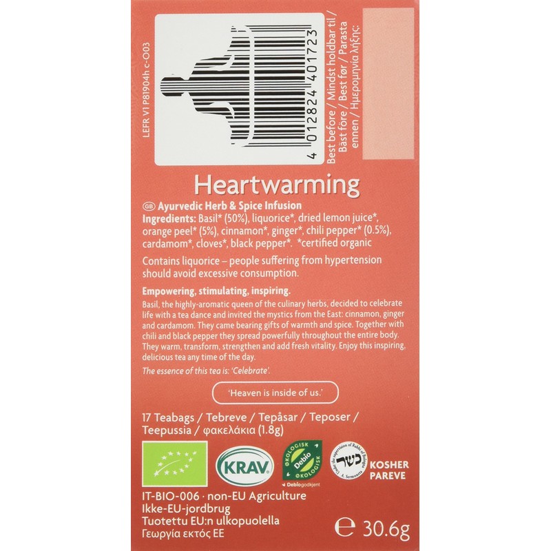 Yogi Tea Heartwarming Tea Bags