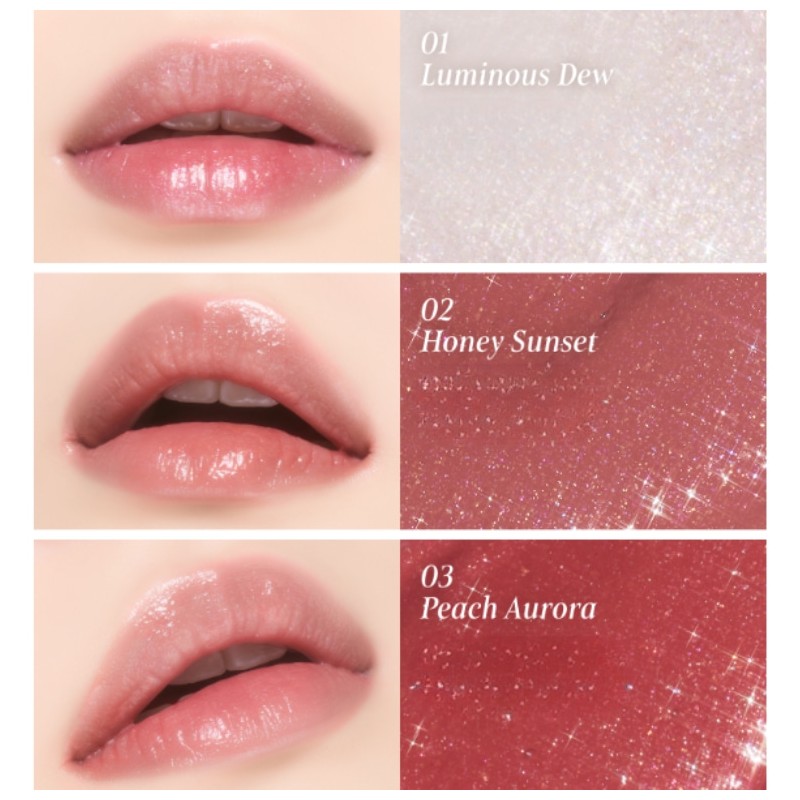 TILNUS Sunlit Pearl Lip Grow 3g, Color:07 Cherry Horizon