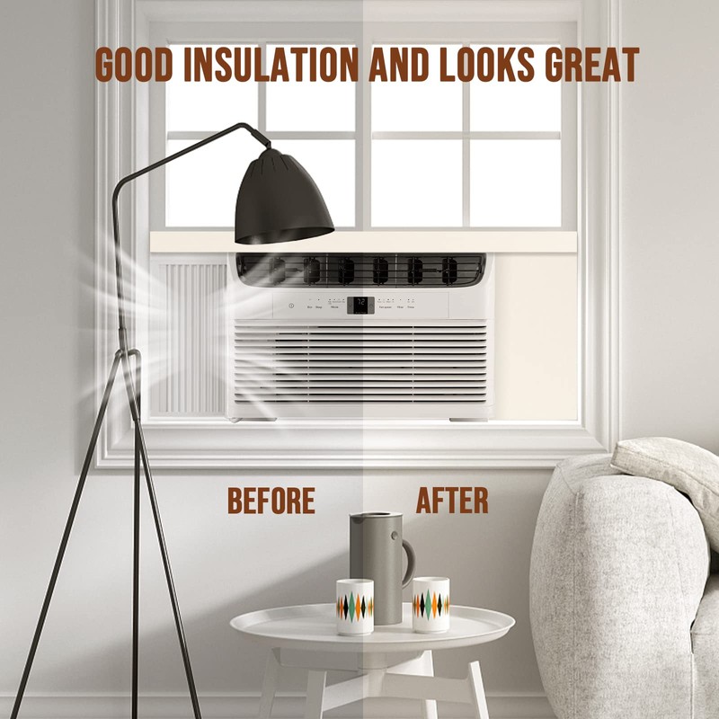 BEWAVE Window Air Conditioner Insulation Foam Panels, AC Side Surround