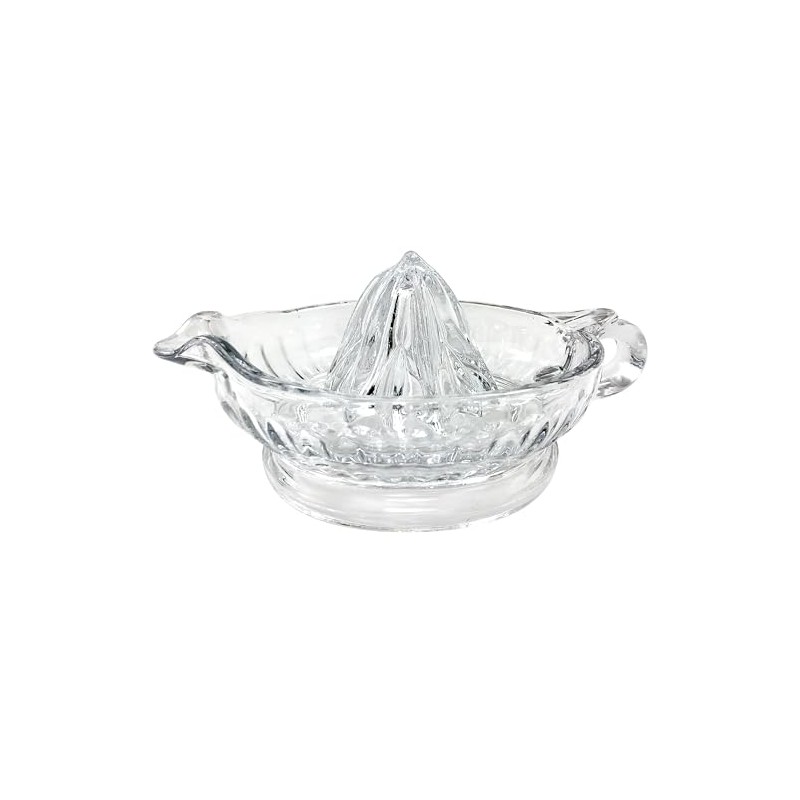 TableCraft H223 Glass Manual Juicer with Handle and Pour Spout