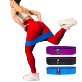 The Best Resistance Exercise Booty Bands for Men and Women 3 Fabric Non-Slip Fitness Hip Circle Bands Perfect for Home and Gym Workouts with Travel Bag