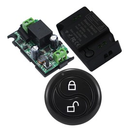 Qiulaofu Remote Control Relay Switch Smart Home Wireless Led Lights Bulb Lamp Switches, Push-Button No Wiring, Wireless Panel Switch, No WiFi Needed