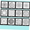 STOBOK 1set Mandala Dotting Stencils for DIY Art Projects Mixed