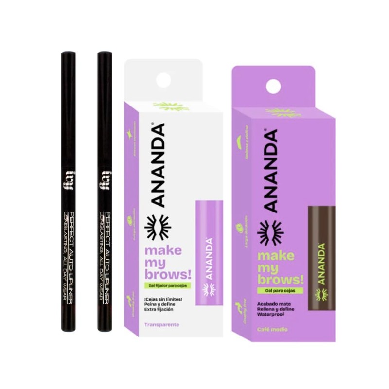 Kit Delineador de Ojos Retráctil IVY + Gel para Cejas