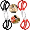 4 Pcs Seafood Scissors for Kitchen Multifunctional Seafood Fish Crab