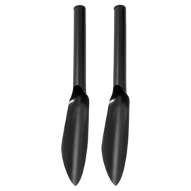 sourcing map 2pcs Garden Trowels 12.6" Carbon Steel Willow Leaf-Shaped Hand Shovels Manual Garden Tools for Digging Transplanting Planting Weeding