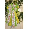 HANDMADE SPRING EASTER EGG BOW WIRED BOW FLORAL EASTER BASKET