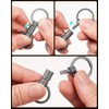 KeyUnity KA46 Titanium Quick Release Keychain with Locking Flathead Screwdriver