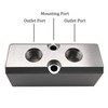 2 Way Pneumatic Manifold Air Distribution Block, G1/2 Supply Port,