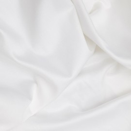 Luxurious Satin King Fitted Sheet, 100% Cotton, 160 x 200 + 30 cm, 210 Thread Count, Machine Washable at 30°C, Elegant White Colour for Ultimate Comfort