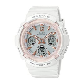 Casio BGA-2800 Series Baby Watch Solar Radio, white, Waterproof