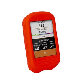 Chooee 4D Silikon Schutzhülle für Garmin Edge 530 mit Displayschutz Fahrrad GPS Schutzhülle Rot