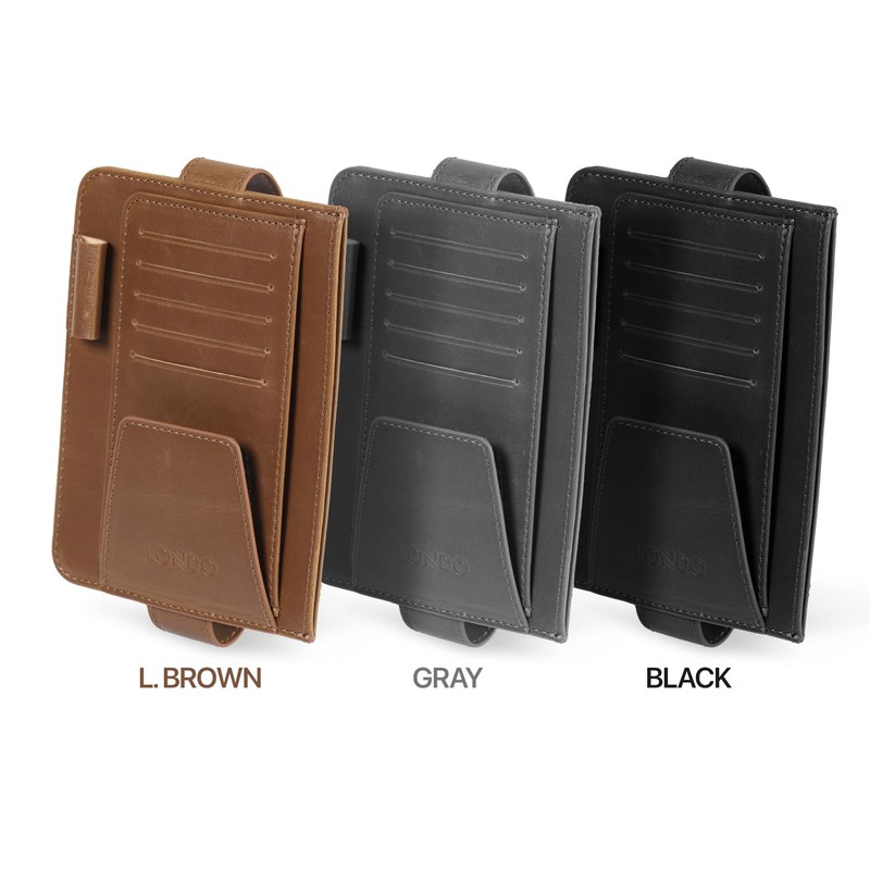 Londo Leather Car Visor Organizer – Stylish & Functional Storage