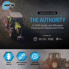 QFS OEM Diesel Frame-Mounted Electric Fuel Pump Replacement for John Deere 655 755 777 790 855 990 1420 2520 2720 3120 2500 Greensmower 2653 Promower 4020 Grass Front Mower, 1984-2020