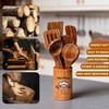 TNCANJU Wooden Spoons for Cooking, 10 Pcs Acacia Wood Cooking