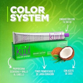KÜÜL - Color System Tinte Permanente para Cabello Tono 7.5 90 ml, con Aceite de Coco, Filtro UV y Colágeno, Prolonga Intensidad del Color, Aporta Hidr
