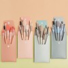 Portable Travel Mini Makeup Brush Set of 8 with Pouch Baby Pink with Case 3ea