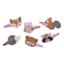 Janod - Set of 6 hair clip to Create - Forest animals - Les Ateliers Bijoux - Children's Creative Leisure Kit - Fine motor skills and creativity - From 5 years - J09180