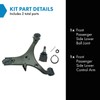 TRQ Front Right Lower Control Arm with Ball Joint Set