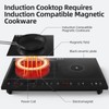 Waatfeet Double Induction Cooktop,Portable Induction Cooker with 2 Burner Independent