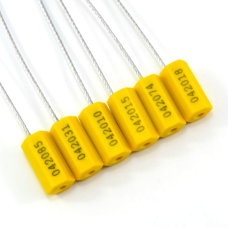 Leadseals(R) 100 Steel Cable Seals - Metal Security Seals for