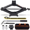 Scissor Car Jack 2 Ton (4409 lbs) Tire Changing Kit