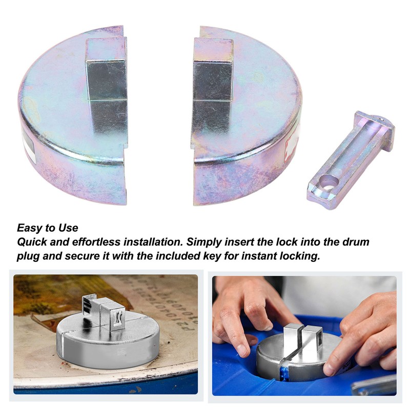 Lockout Tagout Drum Security Lock Zinc Alloy Versatile Easy to