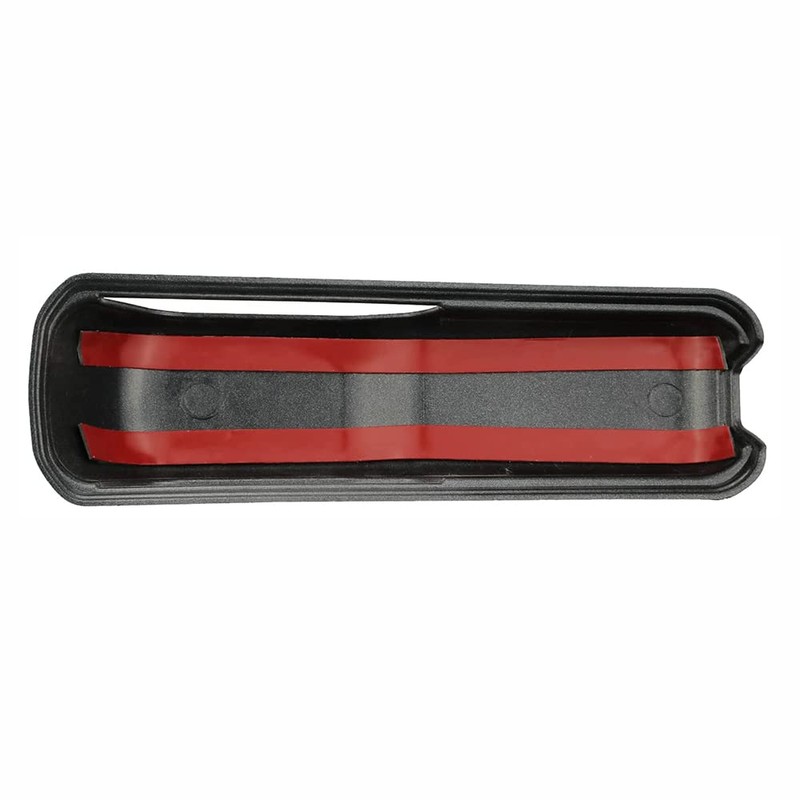 Riloer 2 pieces black car bonnet hinge cover trim decoration