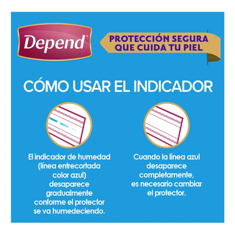 Protectores Predoblados Depend Unitalla 10 Piezas