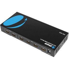 OREI 4K HDMI Matrix Switch 4 X 2, Switcher 18G UltraHD with Arc Supports Upto 4K @ 60Hz & 1080P IR Remote Control - Full Matrix Selection (UHD-402)