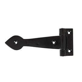 From The Anvil Black Smooth 6 Inch Cast T Hinge (Pair)